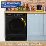 Russell Hobbs 8kg Condenser Tumble Dryer - Black