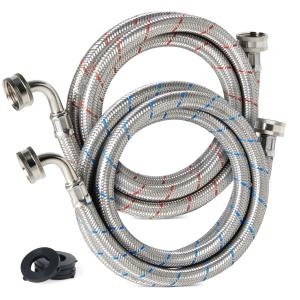 6ft Washer Hose 2 Pack with Elbow Connection