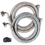 6ft Washer Hoses with 90° Elbow Connection (2 Pack)