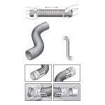 Flexible Aluminum Dryer Vent Hook Up Kit 4"x8