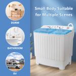 Compact 17.6 lbs Twin Tub Washing Machine