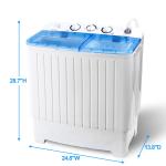 Compact 17.6 lbs Twin Tub Washing Machine