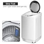 Compact 7.7 lbs Automatic Laundry Washer with Pump