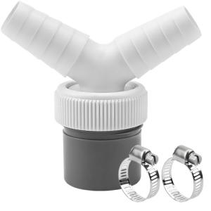 Washing Machine Drain Adapter with Hose Clamps
