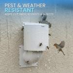 RAEFLOW 4-Inch UV-Resistant Dryer Vent Cover