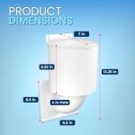 RAEFLOW 4-Inch UV-Resistant Dryer Vent Cover