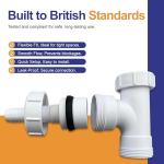 40mm Waste Trap Adaptor Tee with Nozzle