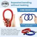 6 FT Rubber Washing Machine Hoses - Pack of 2