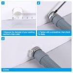 Washing Machine Drain Hose Extension Kit 1.97ft