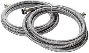 Kelaro 10-Foot Stainless Steel Washing Machine Hoses