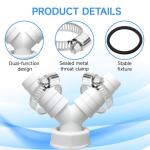 Washing Machine Waste Splitter Y Connector Adapter