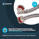 Eastman 48375 6 Ft Washing Machine Hose with Elbow