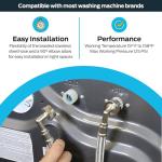 Eastman 48375 6 Ft Washing Machine Hose with Elbow