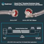 Eastman 48375 6 Ft Washing Machine Hose with Elbow