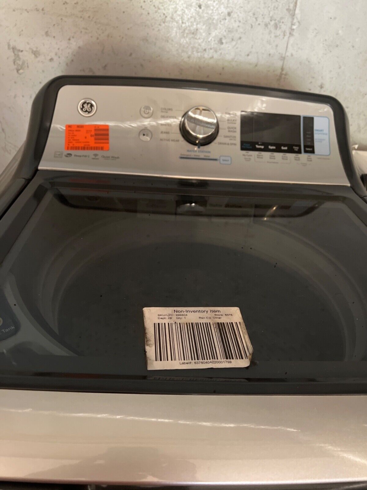 New smart GE washer out of box