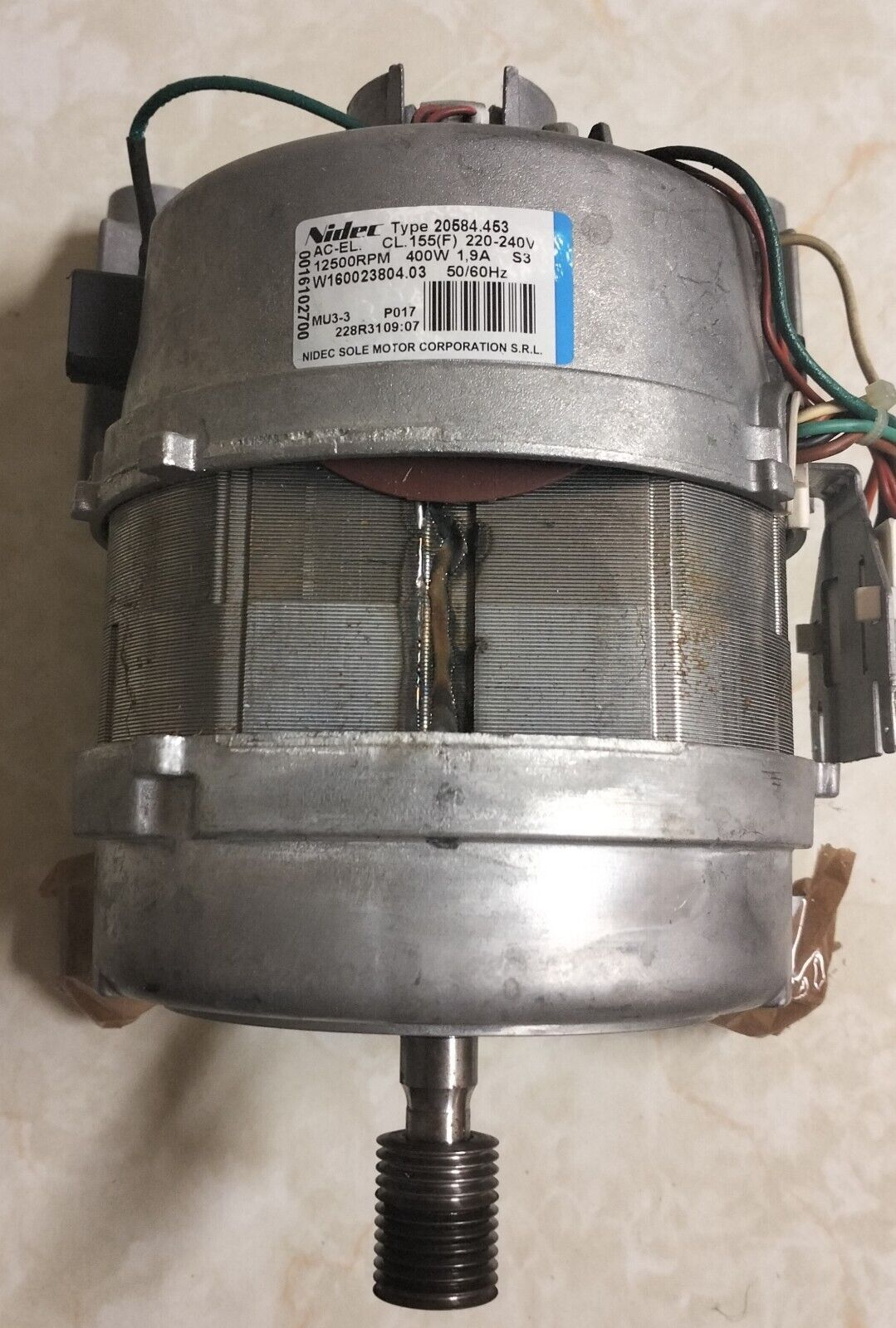 INDESIT Washer Dryer Combined IWDE7145S Electric Motor Nidec Type 20584.453