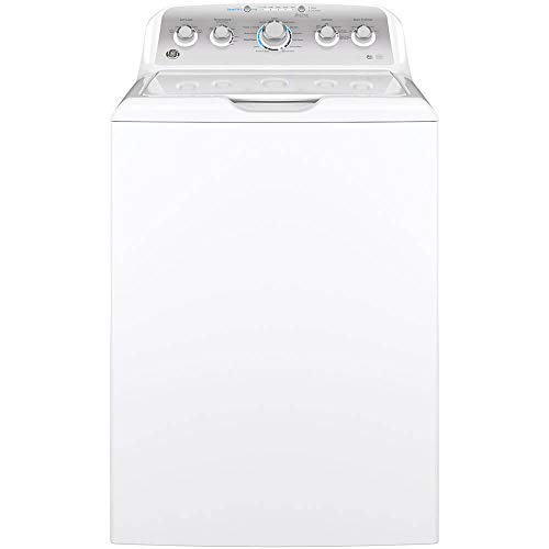 GE GTW500ASNWS Top Loading Washer with Stainless Steel Basket, 4.6 Cu. Ft. Capacity, 13 Cycles, White