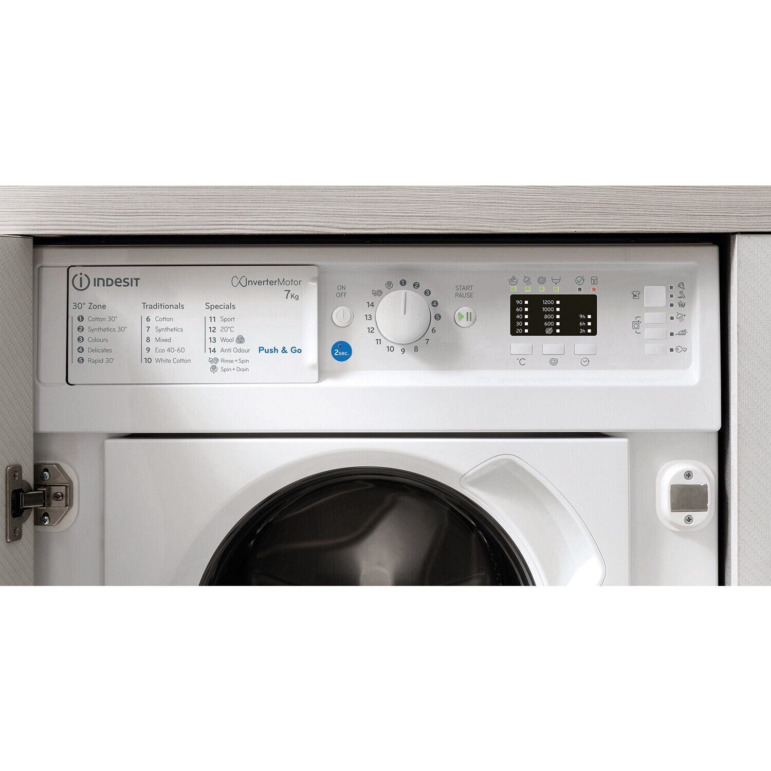Indesit BIWMIL71252UKN Integrated Washing Machine - White