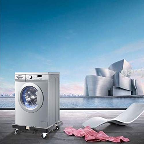 Retractable Washing Machine Movable Rack - Stainless Steel