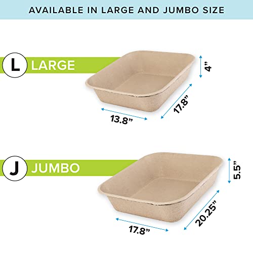 6-Pack Kitty Sift Disposable Cat Litter Box-Large