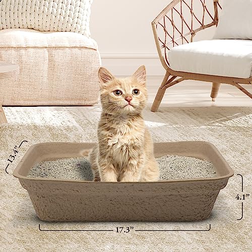 5 Pack Eco-Friendly Disposable Cat Litter Boxes