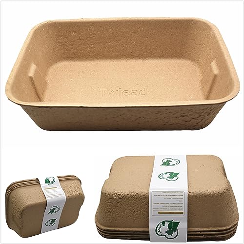 Eco-Friendly 5 Pack Recycled Paper Cat Litter Trays