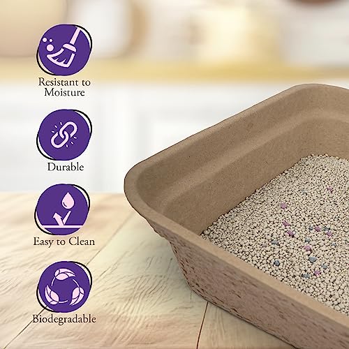 5 Pack Eco-Friendly Disposable Cat Litter Boxes