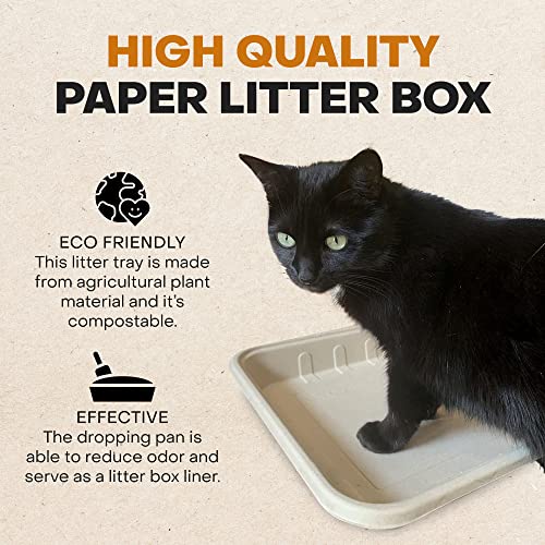 Eco-Friendly Disposable Litter Box for Cats and Small Pets