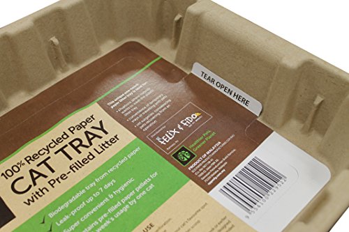 Eco-Friendly Disposable Cat Litter Boxes with Recycled Paper