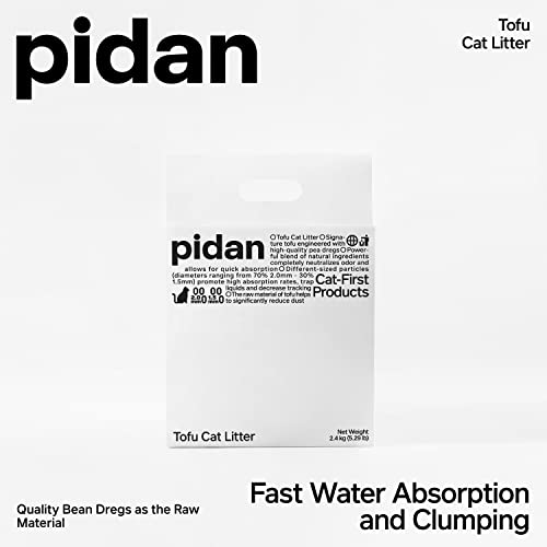Pidan Tofu Cat Litter Clumping, Ultra-Absorbent, Natural, Dust-Free