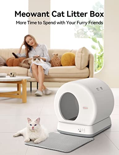 MeoWant Self-Cleaning Cat Litter Box with Odor Control