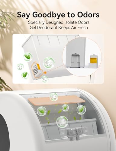 MeoWant Self-Cleaning Cat Litter Box with Odor Control