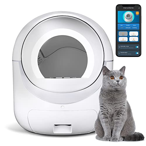 Self Cleaning Cat Litter Box with App Control