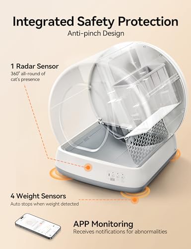 MeoWant Self-Cleaning Cat Litter Box with Odor Control