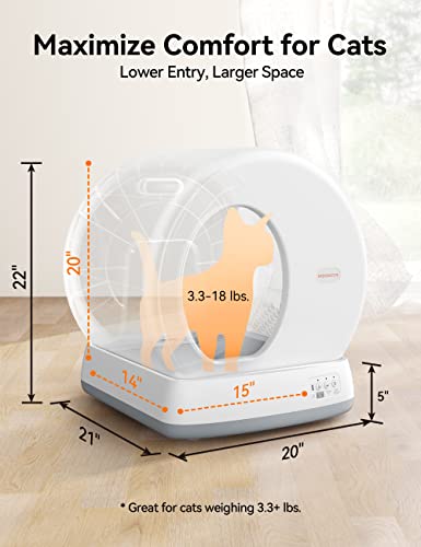 MeoWant Self-Cleaning Cat Litter Box with Odor Control
