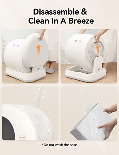 MeoWant Self-Cleaning Cat Litter Box with Odor Control