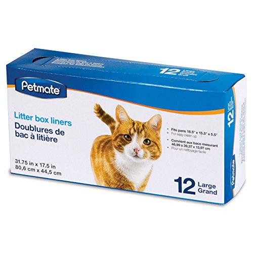 Petmate Large Litter Pan Liners, 12 Count