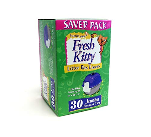 30 Fresh Kitty Litter Box Liners - Jumbo Size