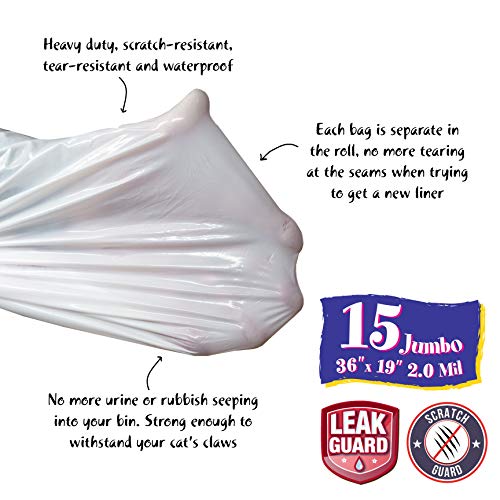 15 Fresh Kitty Jumbo Drawstring Scented Box Liners
