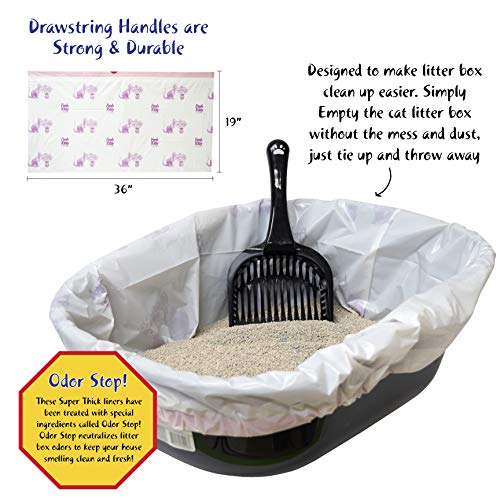 15 Fresh Kitty Jumbo Drawstring Scented Box Liners
