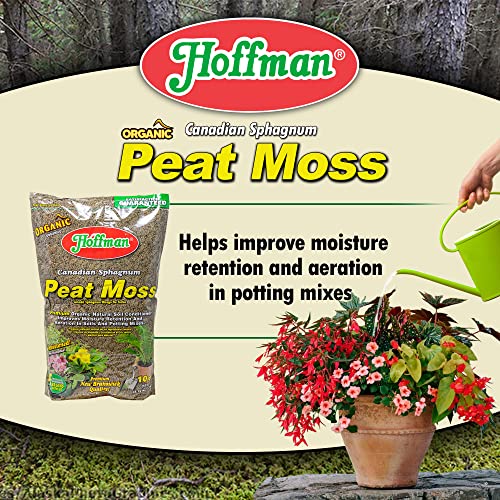 Hoffman 15503 Sphagnum Peat Moss, 10 Quarts