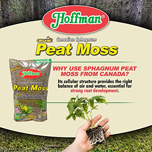 Hoffman 15503 Sphagnum Peat Moss, 10 Quarts