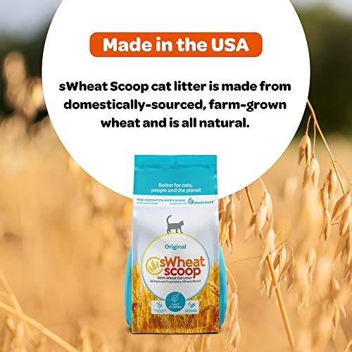 sWheat Scoop Wheat Cat Litter, Fast Clumping, 25lb