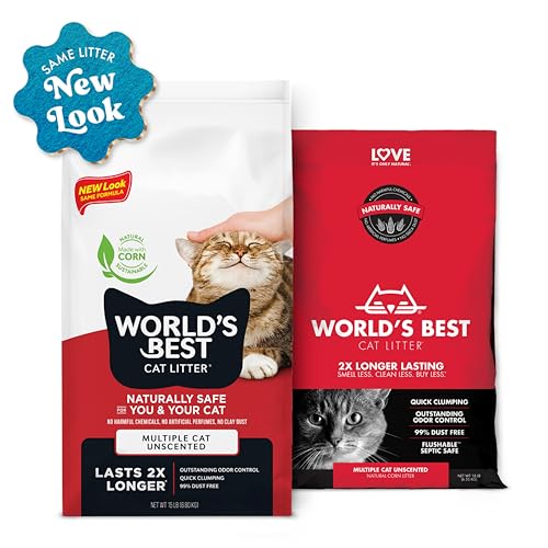 Natural, Odor-Control Cat Litter, 15 lbs - Made in USA