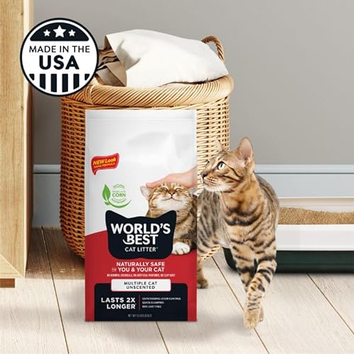 Natural, Odor-Control Cat Litter, 15 lbs - Made in USA