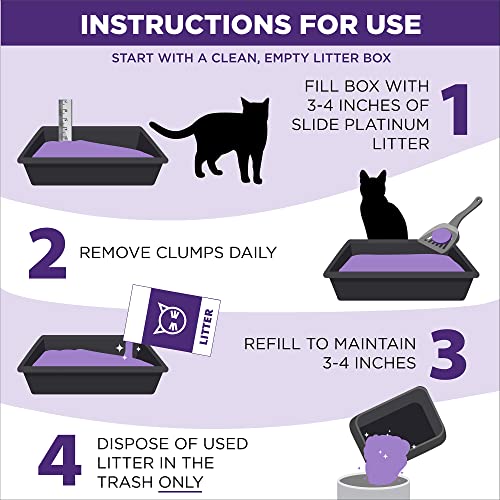 Arm & Hammer Platinum SLIDE Clumping Litter, 37 Lbs