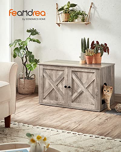 Feandrea Cat Litter Box Furniture with Hidden Enclosure