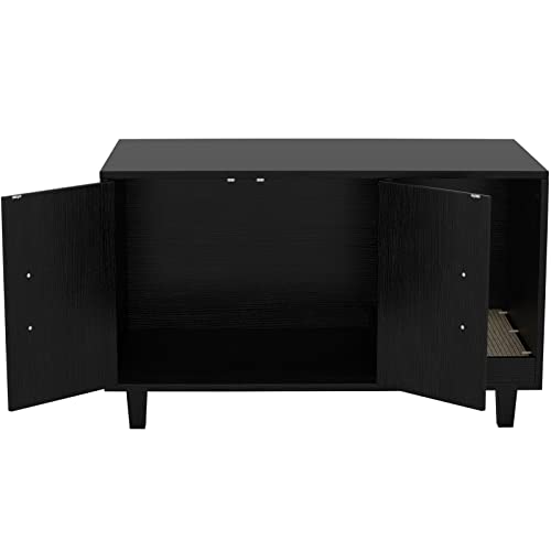 Modern Wood Cat Litter Box Enclosure Furniture Nightstand