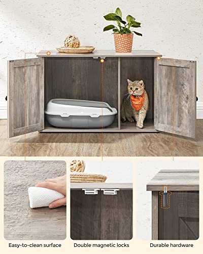 Feandrea Cat Litter Box Furniture with Hidden Enclosure