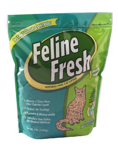 7 lbs Feline Fresh Pine Cat Litter Natural